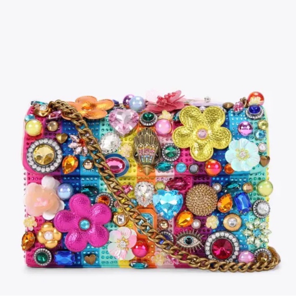 Kurt Geiger Multicolor Embellished Clutch